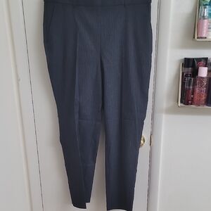 Rafaella Charcoal Pinstripe Pants